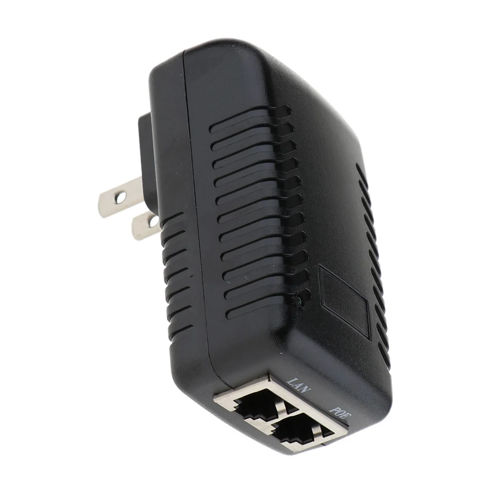 DC 12V 1A CCTV активный PoE инжектор Ethernet адаптер питания для ip камеры совместим со всеми