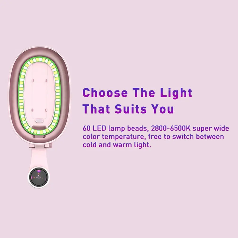 Свет мобильного телефона дополнительный Led Live beauty Автоспуск макияж дополнительный Широкоугольный макро объектив свет для селфи лампа
