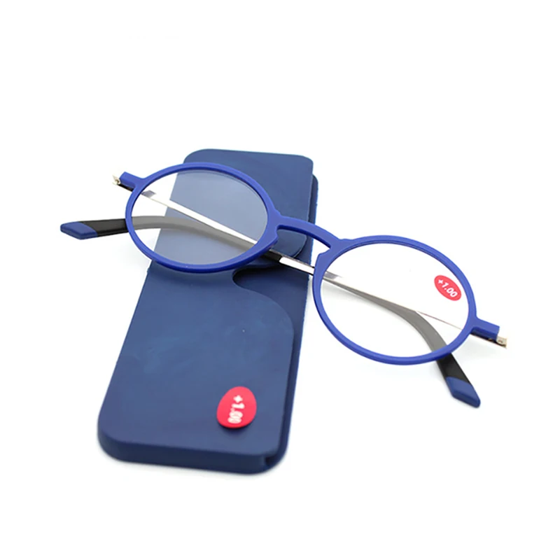 Optical Reading Glasses Men Blue Light Spectacle Frames TR90 Round Women's Eyewear For Farsightedness