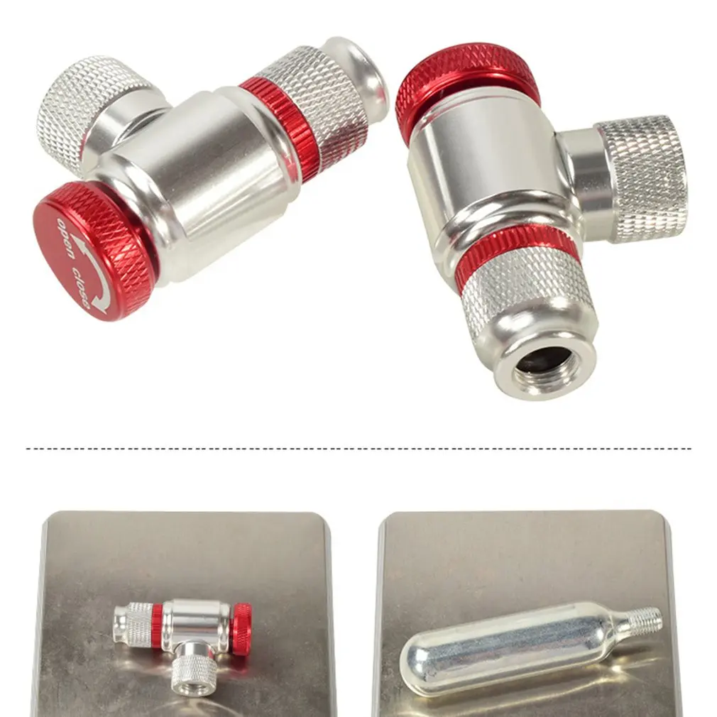 POMPE A VELO,type 1Pompe à vélo avec cartouche en CO2, valve compatible presta et schrader
