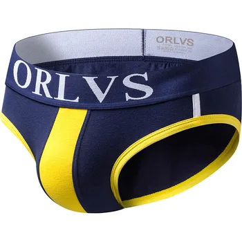 

Sexy Men Undrewear Briefs Gay Mens Bikini Brief Men Cotton Stripe Slip 3D Pouch UnderpantsMale Panties Calcinha Gay Underwear