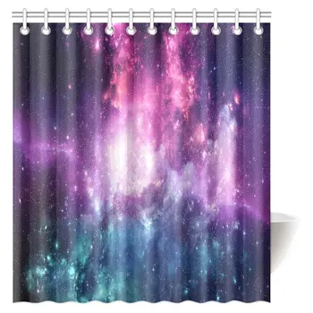 

Nebula Shower Curtain Outer Space Infinity Galaxy Universe Milky Way Starry Stars Orbit Astronomy Cosmos Cosmic Polyester Fabric