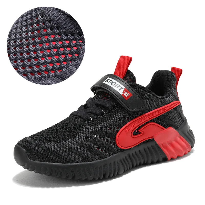 

Spring And Summer New Style BOY'S Athletic Shoes Fly Woven Punched Sheet Shoes Boy Casual Students Athletic Shoes 28-39 Code Who