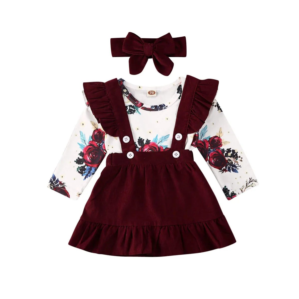 Girls Floral 3PCS Set 1