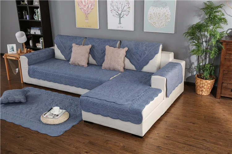 slipcovers диван Чехол для диван в гостиной покрывало L форма покрывало на кресло цветочный узор вышиваемая защита для мебели