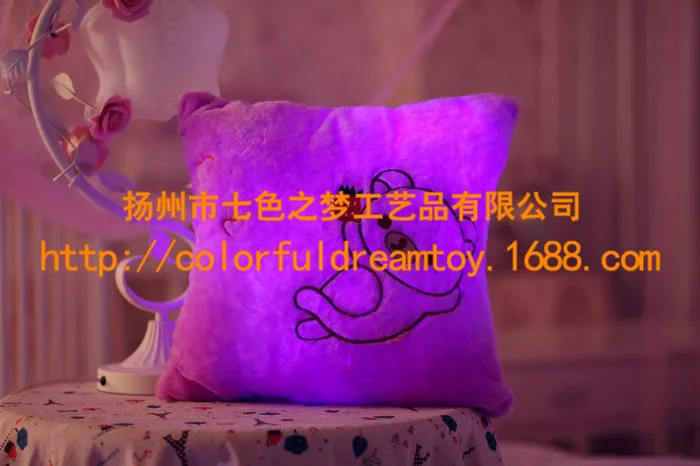 Горячая Музыка-Клык медведь красочные светящиеся подушки плюшевые игрушки-обработка настраиваемый рекрут агенты
