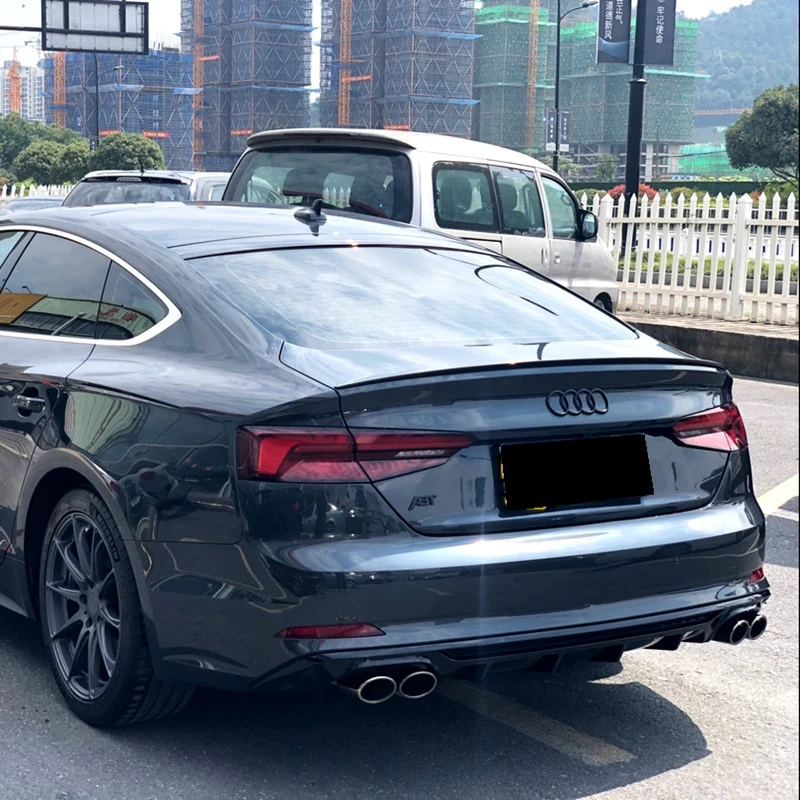 Спойлер из углеродного волокна для AUDI A5 S5 RS5 B9 Sportback Coupe 2017-2020 крыло выступ | Спойлеры и крылья -1005002312034676