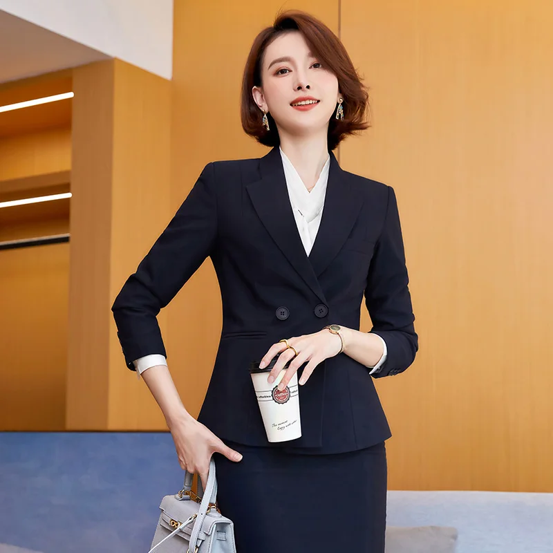 Womens Womens Detailed Office Waistcoat Skirt Suit