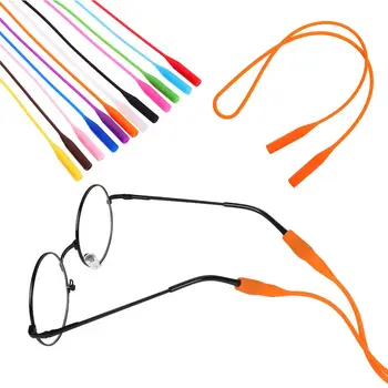 

1PC Elastic Silicone Eyeglasses Straps Candy Color Sunglasses Chain Sports Anti-Slip String Glasses Ropes Band Eyewear Accessory