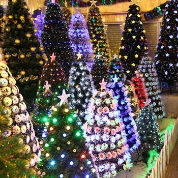 

wholesale PVC snow pinecone red Christmas tree Christmas PE atmosphere decoration custom