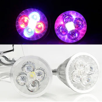 

5W LED Grow Light Lamp Bulb For Plant Hydroponic Full Spectrum Holder Clip