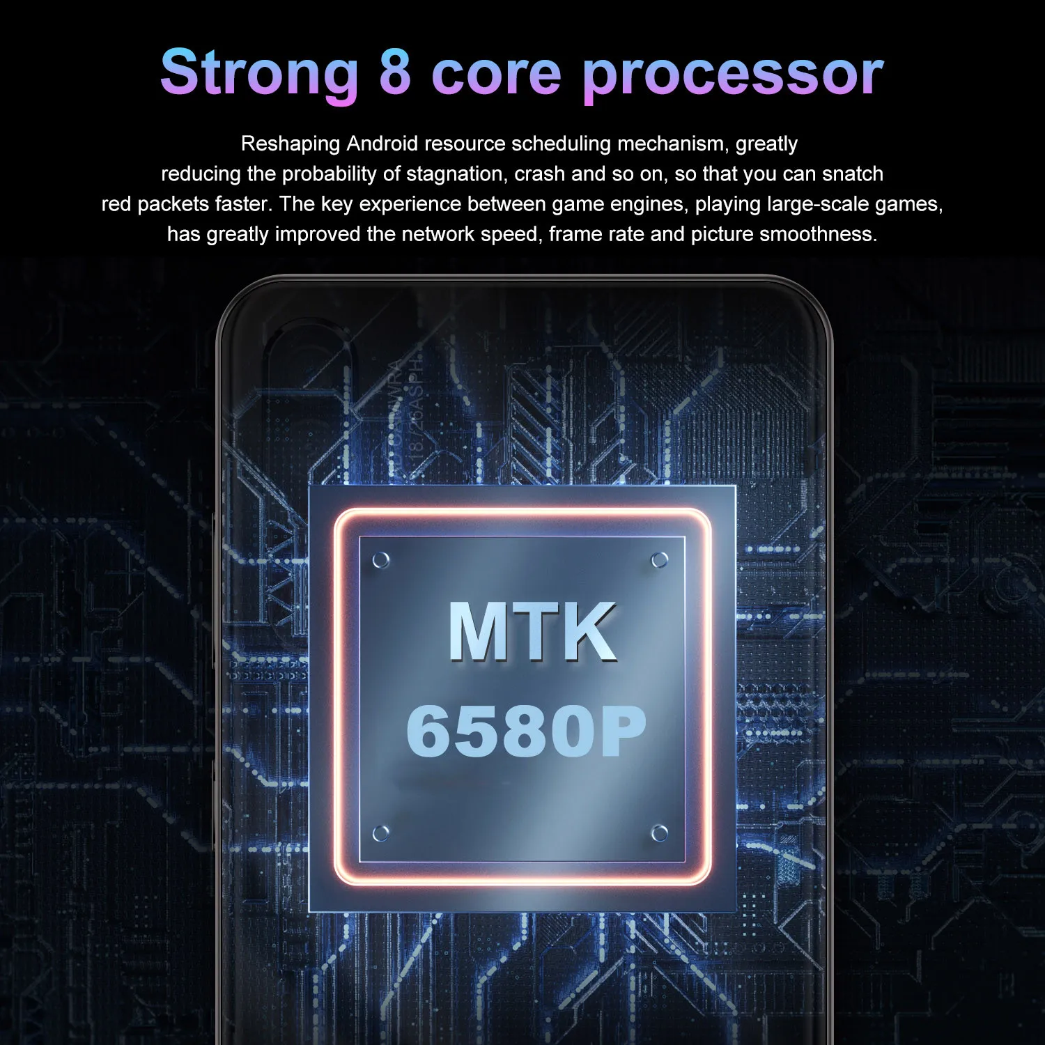 P36 5G Смартфон Android 9,0 6,2" экран капли 8G 128G MTK6749 четырехъядерный 8MP 3000mAh разблокировка лица ID мобильный телефон
