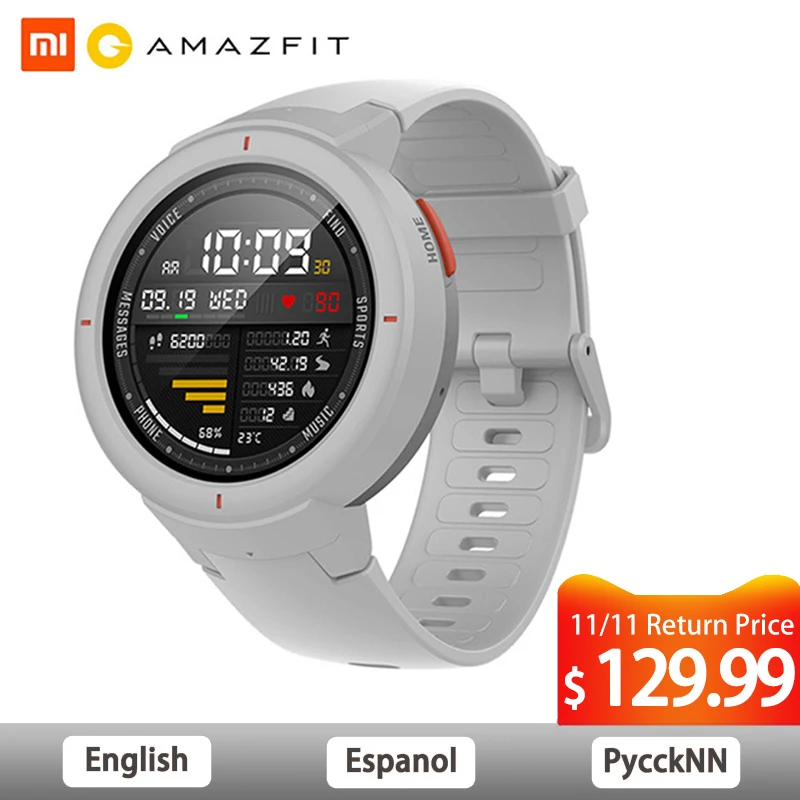 

English Version Huami Amazifit verge Smartwatch Phone call Herat Rate Monitoring GPS Sport Smart Watch