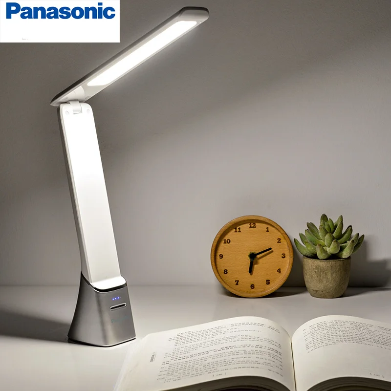 Panasonic светодиодный настольная лампа с сенсорным датчиком Складная Настольная