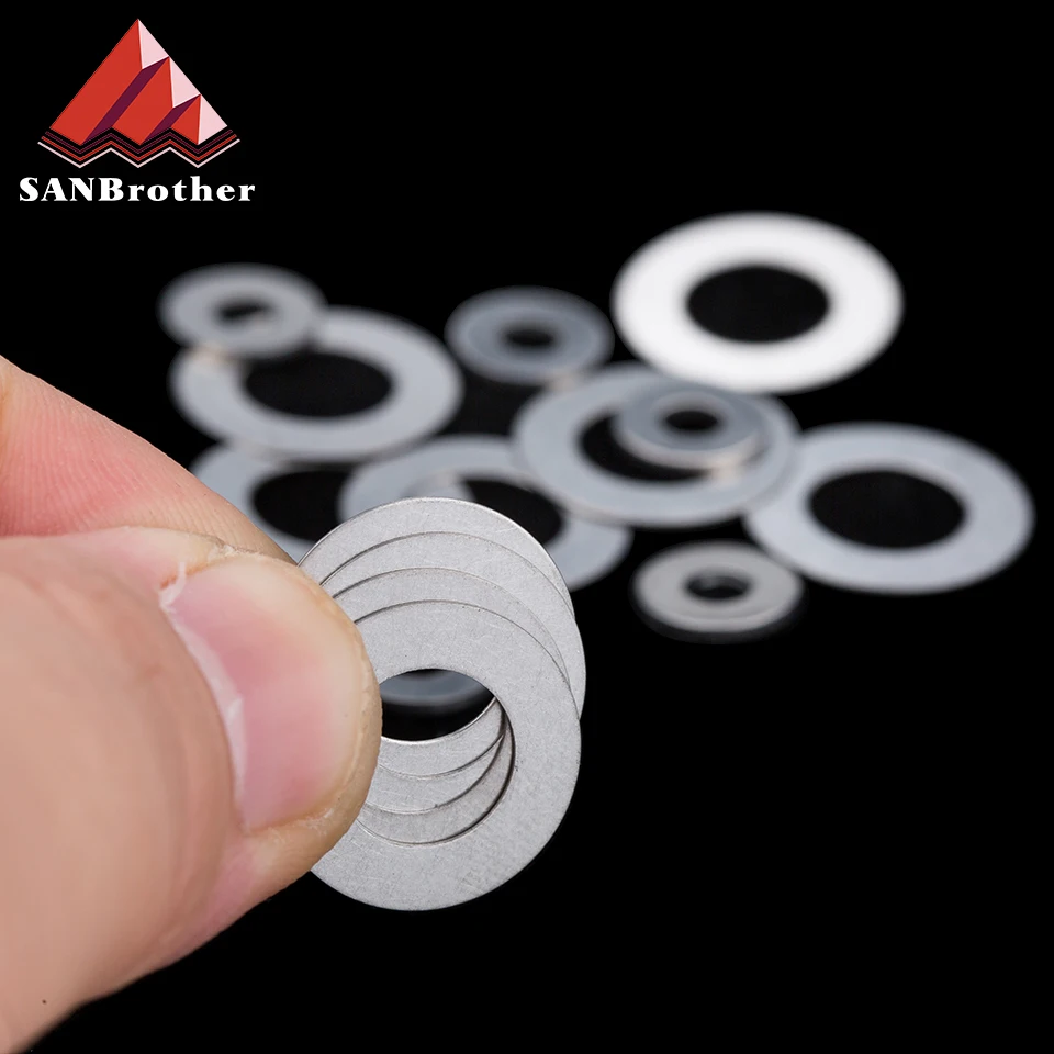 10pcs M9 M10 M12 M13 M14 M15 M16 M17 M20 M25 M30M40 304 Stainless Steel Super Ultra Thin Flat Washer Ultrathin Shim Plain Gasket |