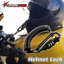Мотоциклетный шлем замок портативный с трехзначным противоугонным паролем секретный контактный Код подходит для универсального
