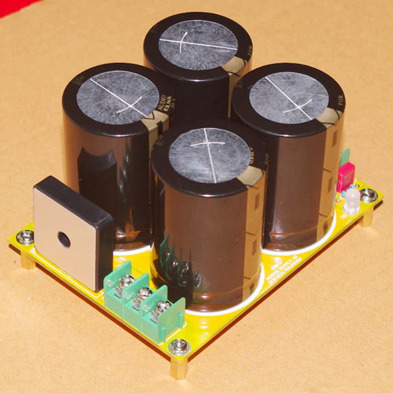 KYYSLB 35 мм конденсатор одномостовой выпрямитель фильтр усилитель мощности панель, готовая панель совместима с диаметром