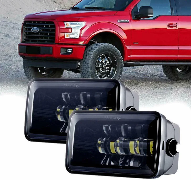 

2 Pieces Auxiliary Lamp For 2015 2016 2017 2018 Ford F150 Projector LED Fog Light Replacement Clear Lens 6000K For Ford F150