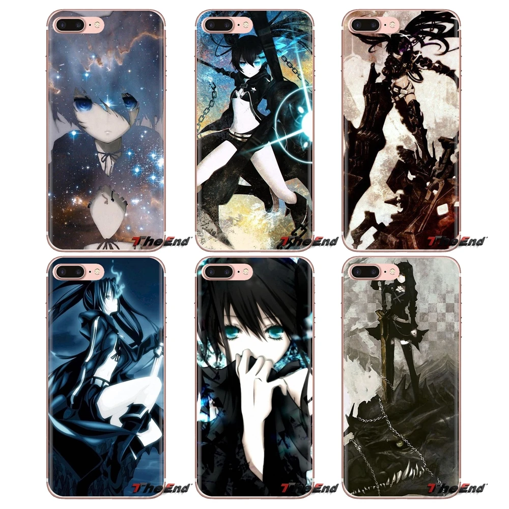 Мягкие чехлы для sony Xperia Z Z1 Z2 Z3 Z5 compact M2 M4 M5 C4 E3 T3 XA huawei mate 7 8 Y3II Black Rock Shooter Hatsune Miku |
