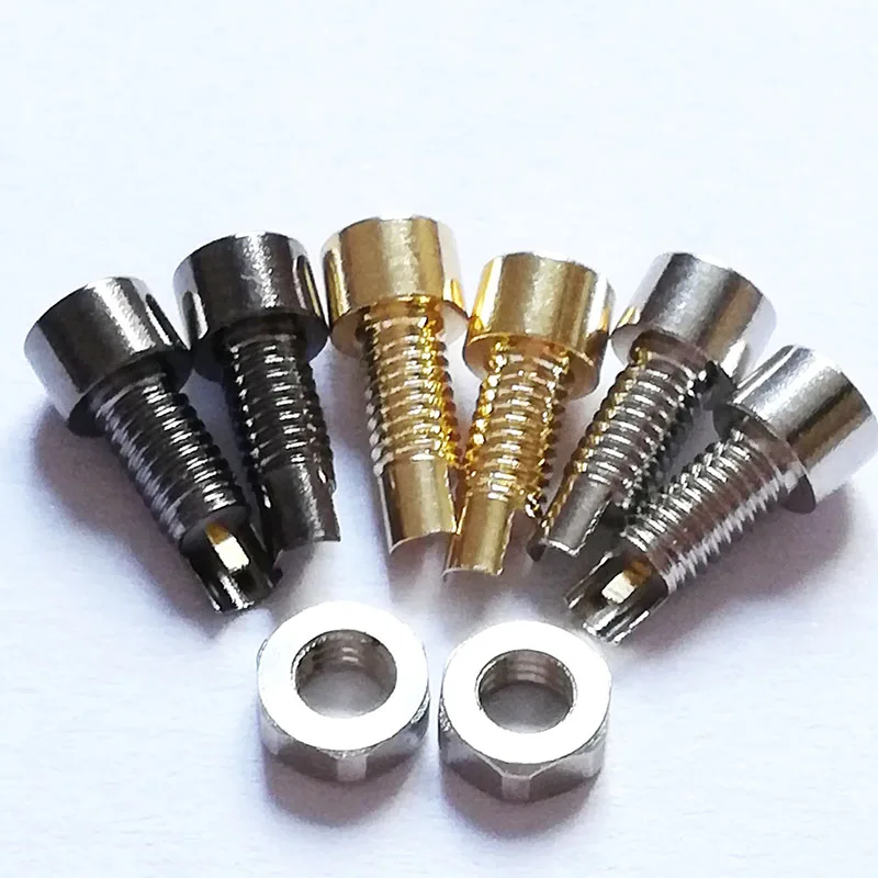 

4 pcs Universal pin socket Female mmcx pin Built-in thread nut gold-plated copper (don't contain the shell)