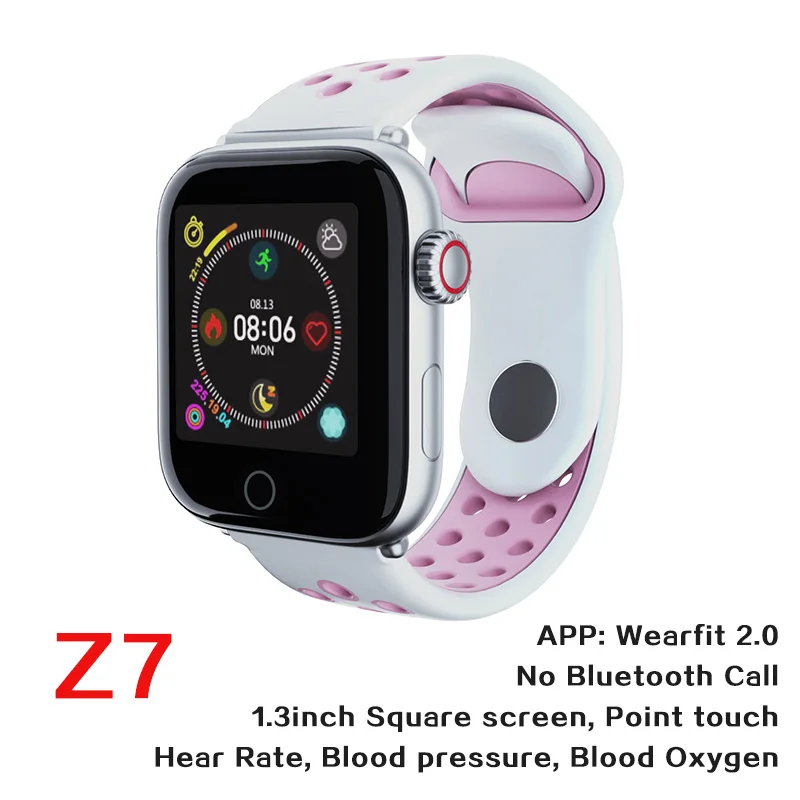 z7 silver pink W34 Bluetooth Вызов циферблат ответ часы Смарт часы браслет пульсометр фитнес трекер носить браслет MTK 2502 IOS - Цвет: z7 silver pink