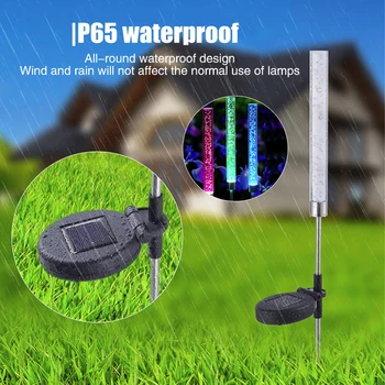 

Garden Solar Lights Lawn Lamp Eco-Friendly Durable Acrylic Bubble LED Color Changing IP65 Waterproof Landscape Lights RGB