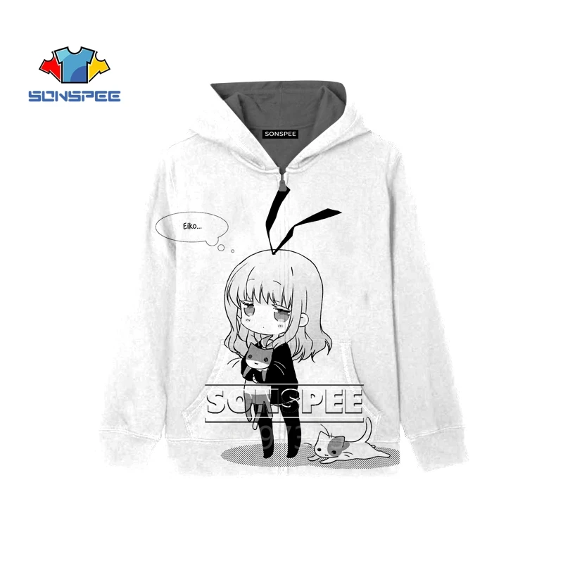 SONSPEE slow start Anime Harajuku Zip Hoodies Boys Girls Hoody 3D Print Teens Kids Children's Clothing hot sale Sweatshirt ZIP43