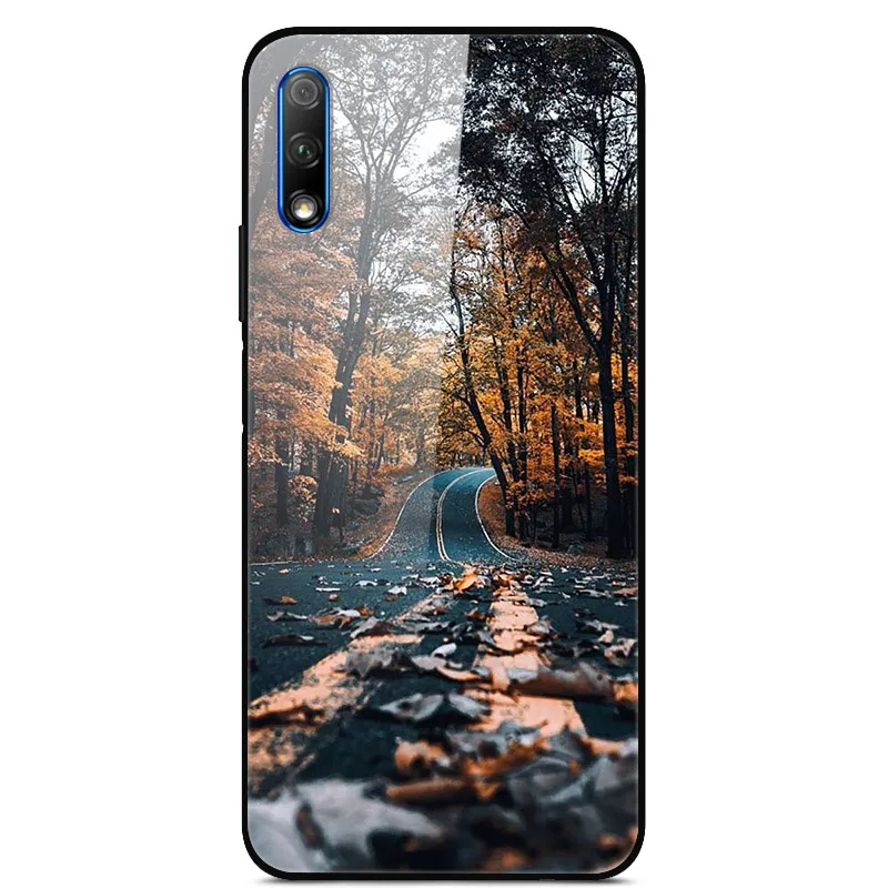 Для huawei Honor 9X чехол, силиконовый бампер, жесткий, закаленное покрытие для huawei Honor 9X x9, китайская версия, стеклянный чехол Honor9X 9 X Funda