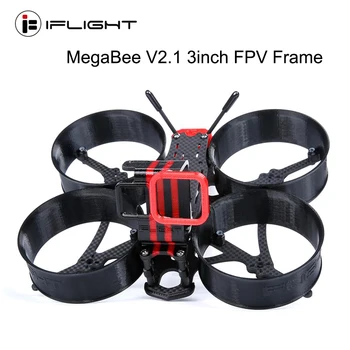 

IFlight MegaBee V2.1 146mm 3inch FPV Whoop Frame Kit with 3mm arm / GoPro 7 TPU Mount compatible 3 inch propelle for FPV Drone