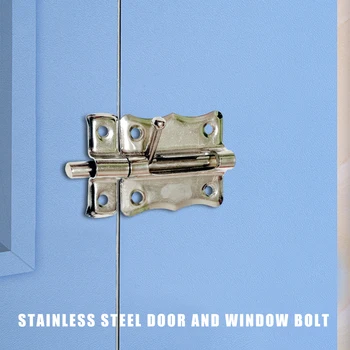 買取 ホームセキュリティゲートドアロックステンレス鋼ハードウェアドア親指ロックボルトラッチ家庭用寝室のドアロック装飾品