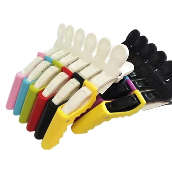 

12Pcs Crocodile Hair Clip Professional Hairdresser Clip Hair Clipper Styling Tool Color Ran Delivery