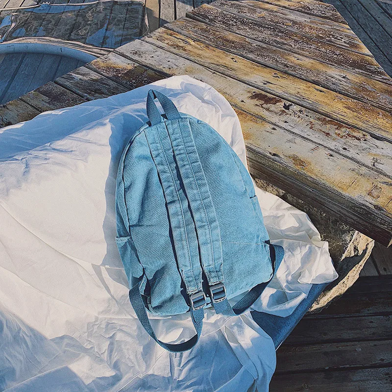 

2019 New JIULIN high-quality Denim Shoulder Retro Cloth Art Outdoor Travel Sports Middle School Students'school bag