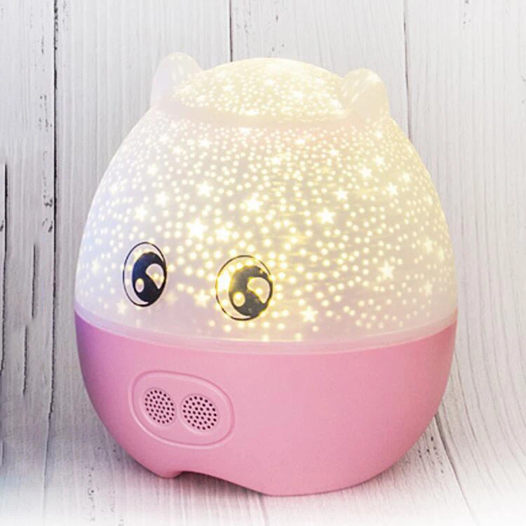 Светодиодный Звездная ночь проектор огни для детей Вселенной космоса спальня подсветка в виде звездного света светодиодный проектор Вращающаяся лампа Луна в морском стиле - Испускаемый цвет: Pink