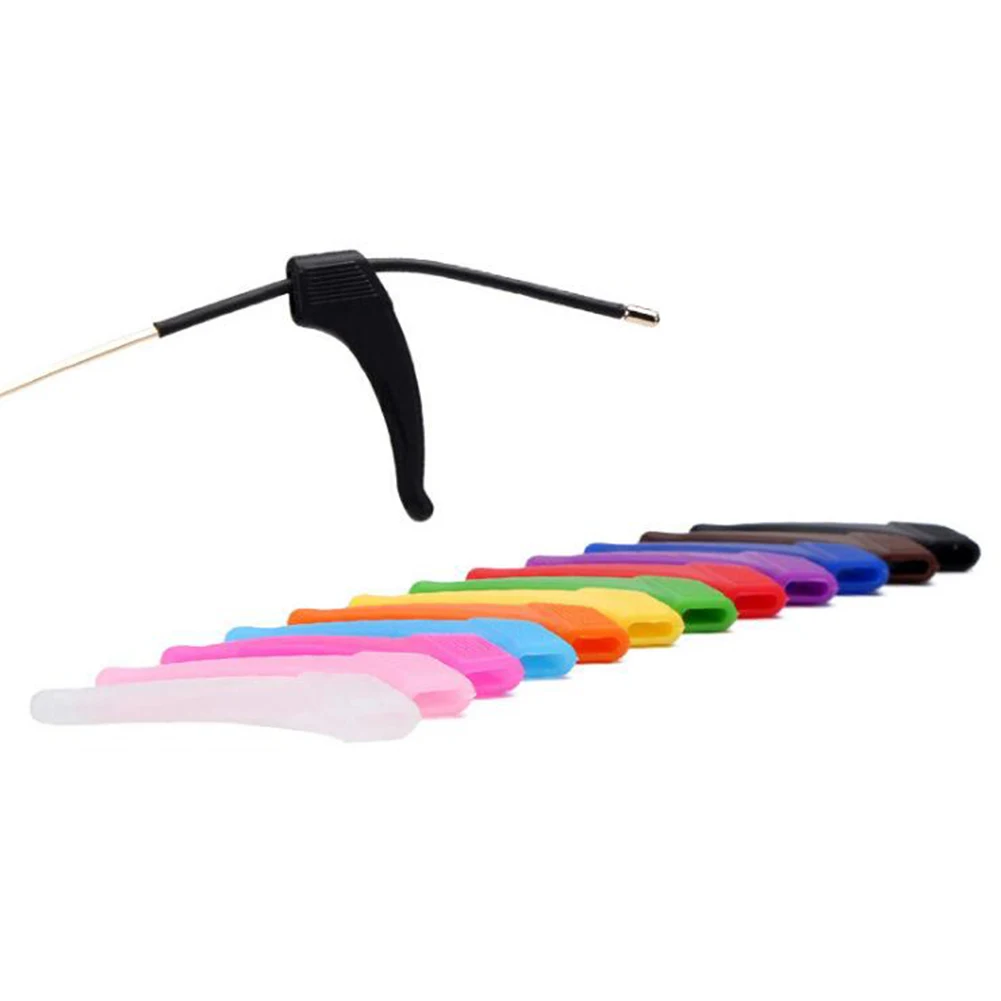 

1 Pair Soft Eyewear Anti Slip Silicone Ear Hook Temple Tip Holder Eyes Glasses Accessories Silicone Grip Temple Tip Holder