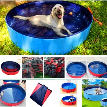 

Foldable Pet Swimming Pool Dog Cat PVC Pool Pet Bath Swimming Tub Wash Tub Water Pond Dog Swimming Pools for Dogs Cats Kids