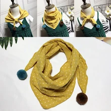 Весенний хлопковый детский треугольный шарф; чистый цвет; сезон осень-зима; нагрудники для маленьких девочек; шарф для маленьких мальчиков; одежда для малышей