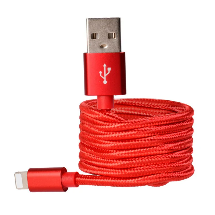 Зарядный кабель для мобильного телефона для iphone6 7 X Apple USB зарядный кабель нейлоновый плетеный кабель для передачи данных