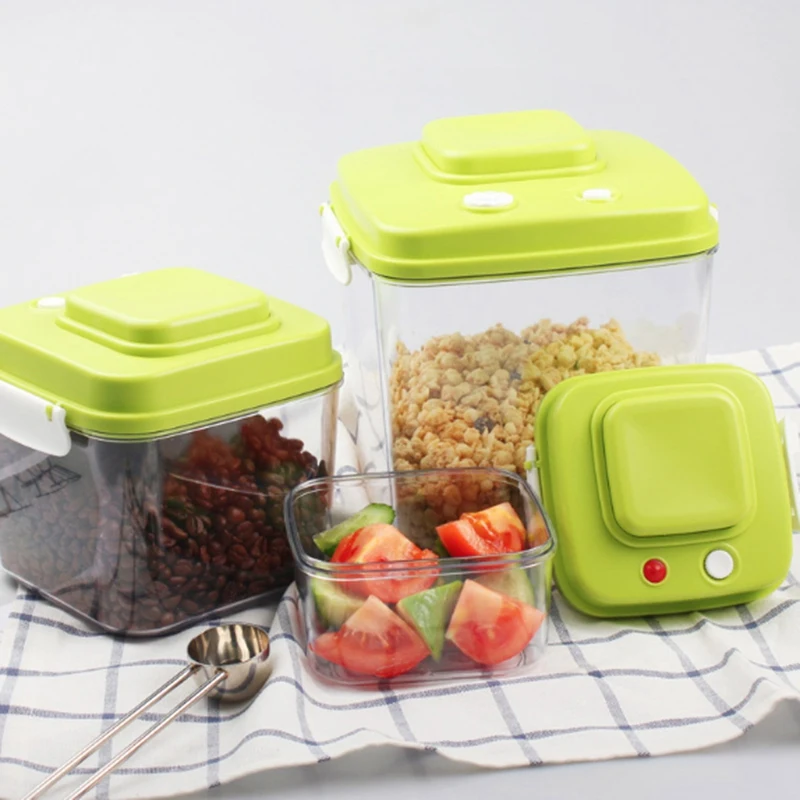 

Vacuum Containers Food Seal Food Saver Storage Pot Vacuum Sealer Large Capacity Plastic Containers 500Ml+1400Ml+3000Ml