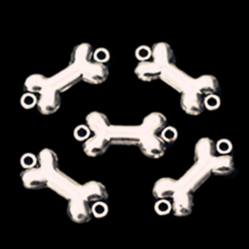 Посеребренные 3D соединители для костей металлические аксессуары браслетов и
