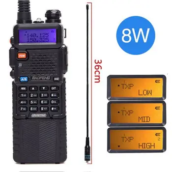 

Baofeng UV-5R 8W Walkie Talkie Powerful 3800 mAh 10km 50km Long range UV5r dual Band two way cb radio ar-152 tactical Antenna