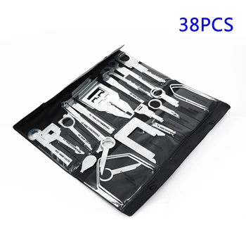 

PACK OF 38 UNIVERSAL CAR STEREO RELEASE REMOVAL KEYS CD RADIO TRIM TOOLS NEWLY