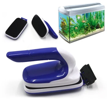 

New Aquarium Practical Floating Magnetic Brush Fish Tank Glass Algae Scraper Aquarium Window Cleaning Tool Cleaner Magnets Brush