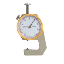 Прочный тестер металлический кожаный инструмент для анализа подарок циферблат толщина метр серебряный желтый микрометр ремесло толщиномер