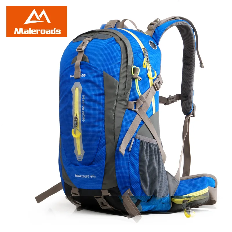 Blue Maleroads рюкзак для кемпинга, походный рюкзак, спортивная сумка, рюкзак для путешествий на открытом воздухе, рюкзак для альпинизма, снаряжение для мужчин t 40 50L, для мужчин и женщин - Цвет: Blue