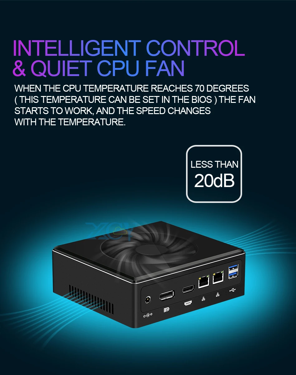 Intel Core мини-ПК i7 8650U i5 8250U i3 7020U 2* DDR4 M.2 SSD 8* usb type-C 2* Gigabit LAN WiFi 4K UHD DP HDMI Windows 10 HTPC