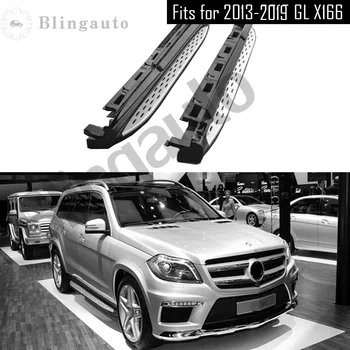 

Running board fits for Mer-cedes Be-nz GL X166 series GL350 GL400 2013-2019 Aluminium side Nerf step bar car pedal protector