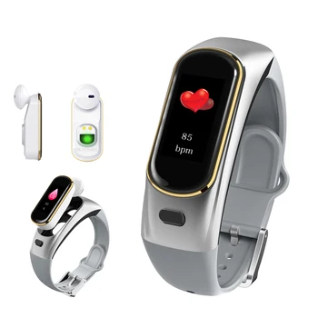 

Smart Watch Bluetooth Blood Pressure Heart Rate Monitor Wireless Earphone Smart Fitness Tracker Smart Bracelet