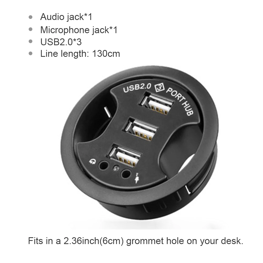 Usb Hub Usb3 0 Mount In Desk Multi Usb 2 0 Ports With Sd Tf Headphone Mircophone Adapter For Pc Tablet Multi Usb 3 0 Splitter
