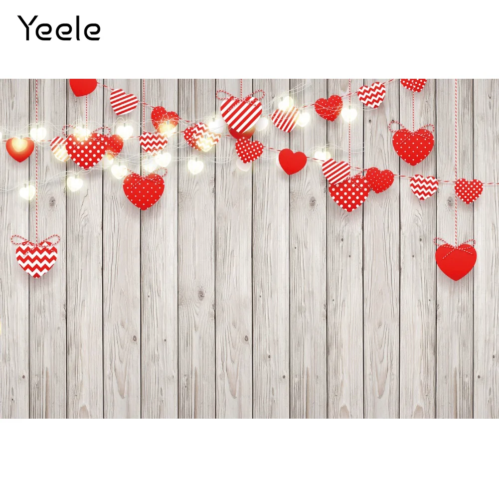 Yeele Fondo de fotografía del Día de San Valentín, tablero de madera,  corazón de amor rojo, sesión fotográfica, decoración de fiesta, estudio  fotográfico, 14 de febrero|Fondo| - AliExpress