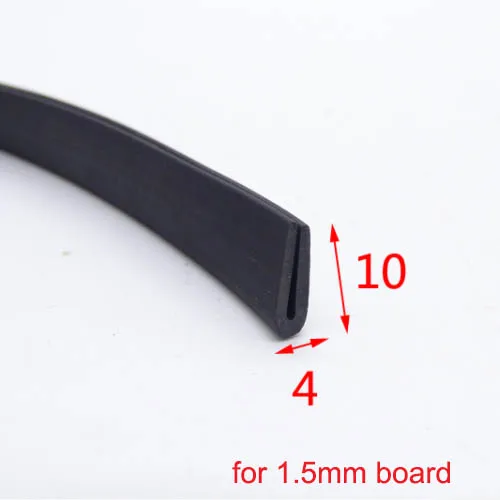 Junta de canal en U de glaseado EPDM, envoltura de goma, tira de sellado,  puerta, ventana, perfil en forma de U, junta de cuña, 8x13mm, negro  transparente - AliExpress